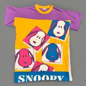 RARE Vintage Peanuts Snoopy Flirts T Shirt, Snoopy Art Single Stitch